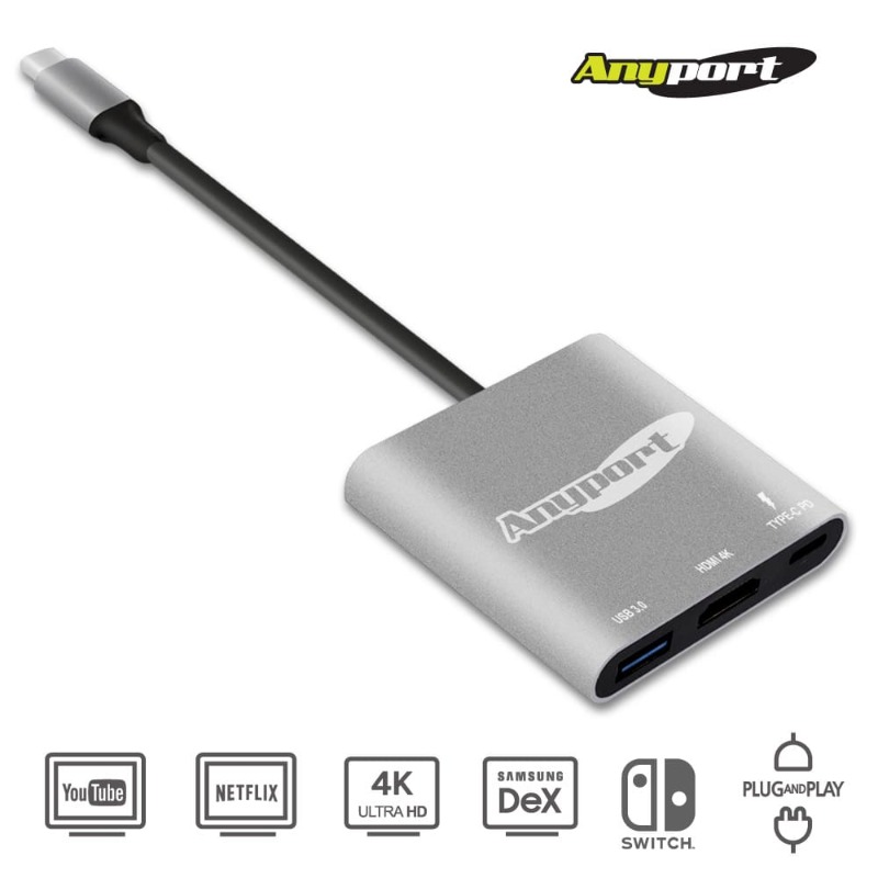 [02] 애니포트 미러링 컨버터 AP-TC31PH + HDMI TO HDMI 1M 증정 아이몰